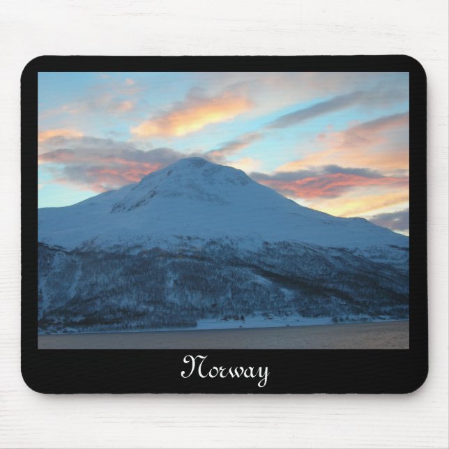 Norwegischer Sonnenaufgang Mousepad (Vorne)