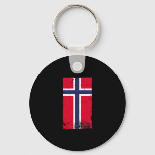 Norwegischer Stolz Reise Urlaub Norwegen Flagge  Schlüsselanhänger