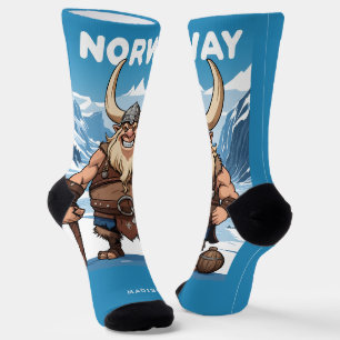 Norwegischer Troll für benutzerdefinierte Monogram Socken