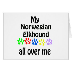 Norwegisches Elkhound Walking Design