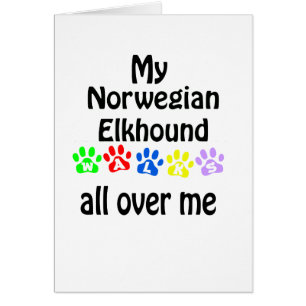 Norwegisches Elkhound Walking Design
