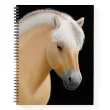 Norwegisches Fjord Horse 8.5 x 11 Spiral Notebook