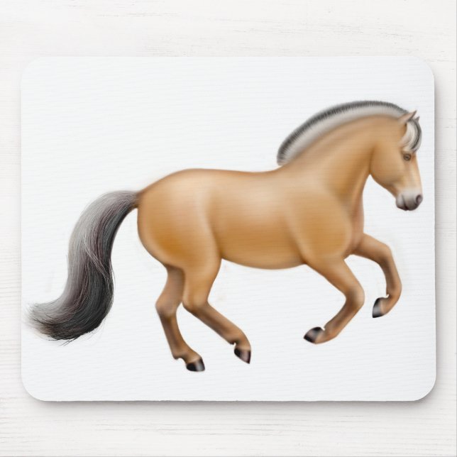Norwegisches Fjord-Pferd Mousepad (Vorne)