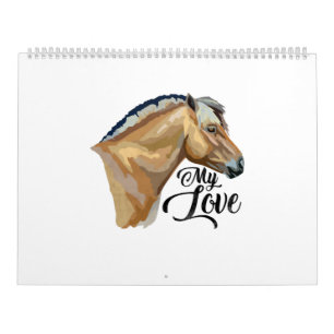 Norwegisches Fjord Pferdegeschenk Fjord Pony Kalender