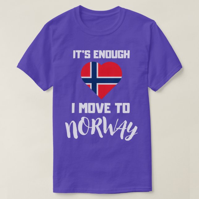 Norwegisches Flaggenherz Funny Norwegisches Gesche T-Shirt (Design vorne)
