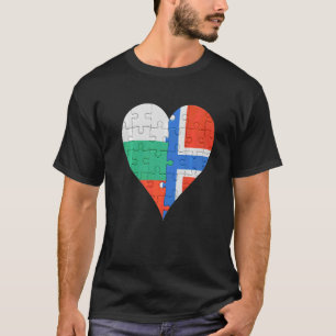 Norwegisches Flaggenherz T-Shirt