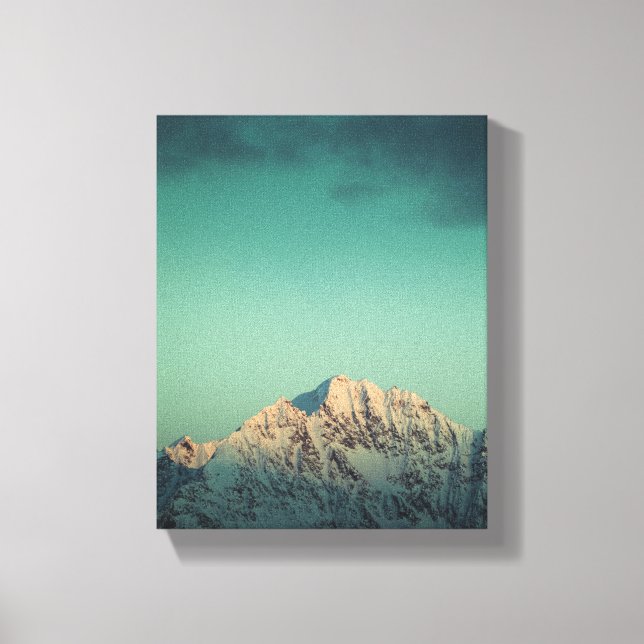 Norwegisches Foto für Berggebiete Leinwanddruck (Vorderseite)