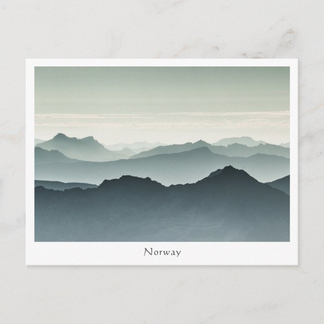 Norwegisches Foto Postkarte (Vorderseite)