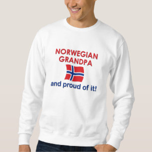 Norwegisches Großvater-Stolzes auf es Sweatshirt