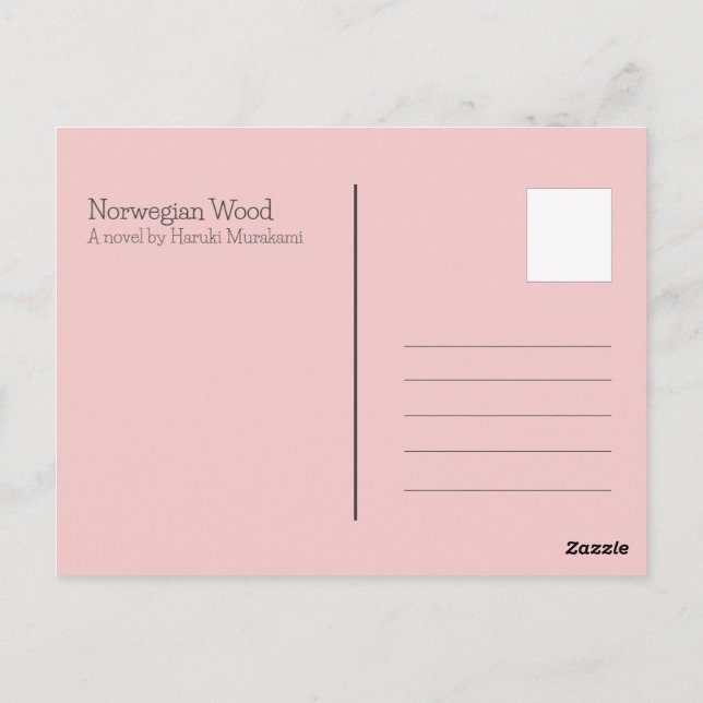 Norwegisches Holz - Naoko Postkarte (Rückseite)