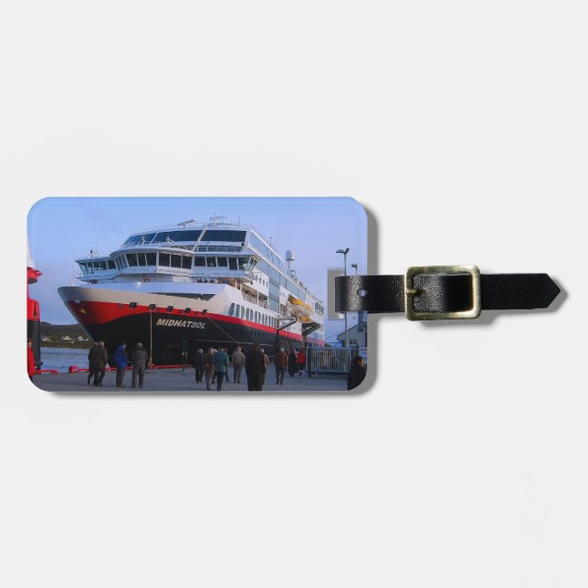 Norwegisches Kreuzschiff Gepäckanhänger (Vorderseite horizontal)