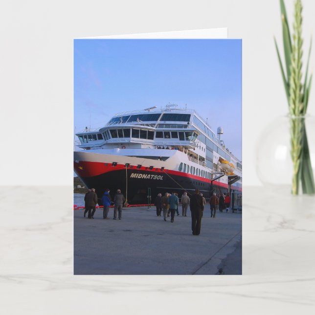 Norwegisches Kreuzschiff Karte (Vorderseite)