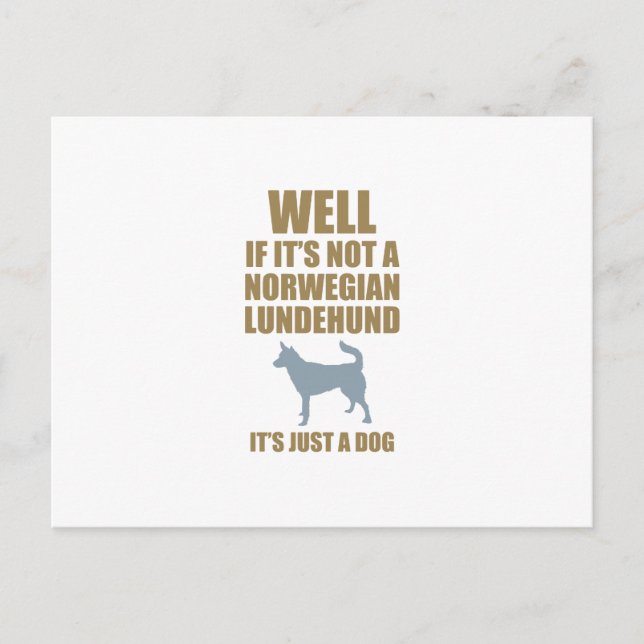 Norwegisches Lundehund Postkarte (Vorderseite)