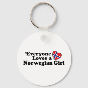 Norwegisches Mädchen Schlüsselanhänger