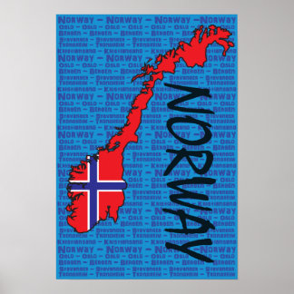 Norwegisches Poster