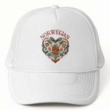 Norwegisches Rosemaling Folk Art Herz