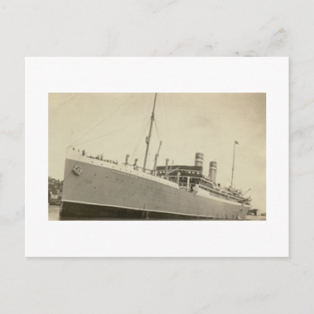 Norwegisches Schiff des antiken Real Fotos Postkarte (Vorderseite)