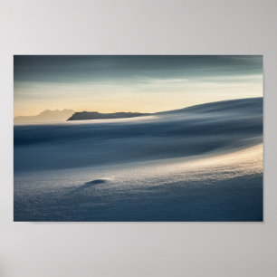 Norwegisches Schneegebiet-Foto Poster