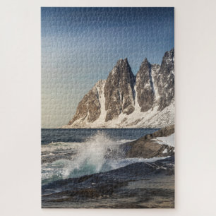 Norwegisches Senja Landschaftsschutzgebiet Foto