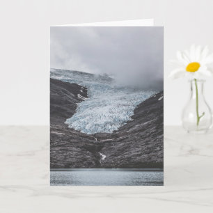 Norwegisches Svartisen Glacier Landscape Foto Karte
