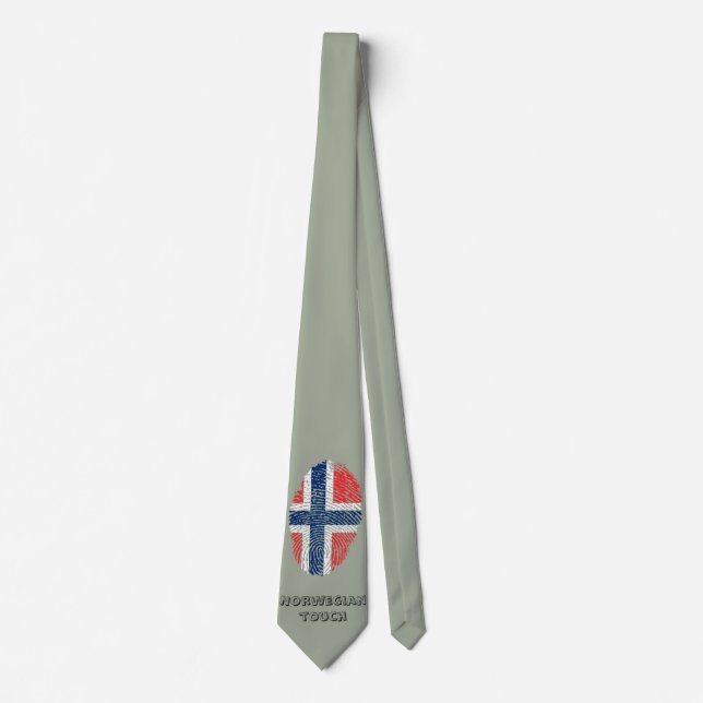 Norwegisches Touchfingerabdruckmuster Krawatte (Vorderseite)