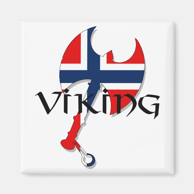 Norwegisches Viking Magnet (Vorne)