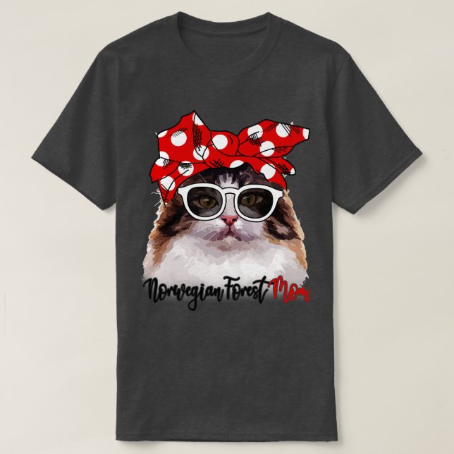 Norwegisches Waldkatze Shirt Norwegische Waldkatze (Design vorne)