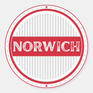 Norwich City Pride Emblem – English Identity Runder Aufkleber