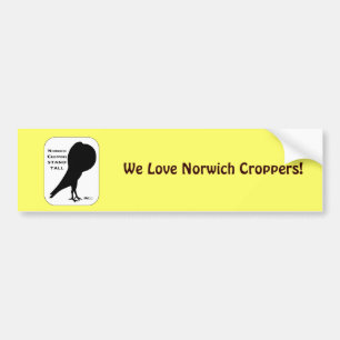 Norwich Croppers stehen groß Autoaufkleber