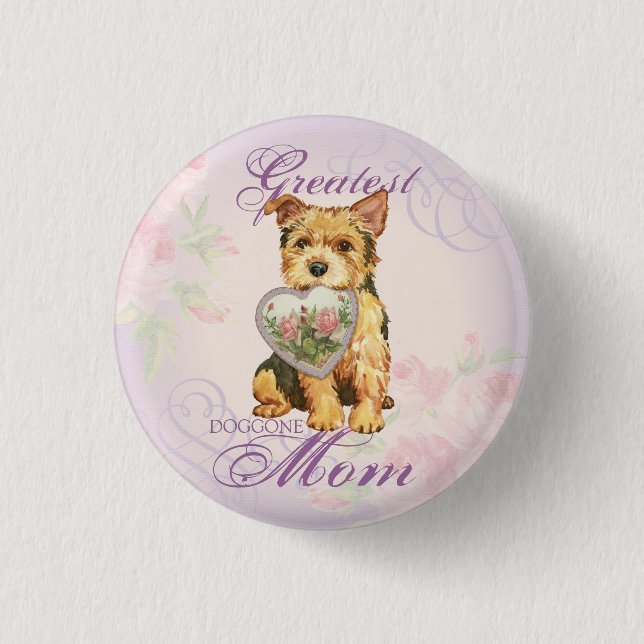 Norwich Heart Mama Button (Vorderseite)