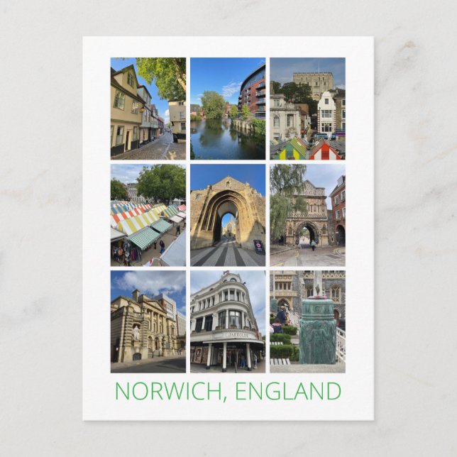 Norwich Postkarte (Vorderseite)