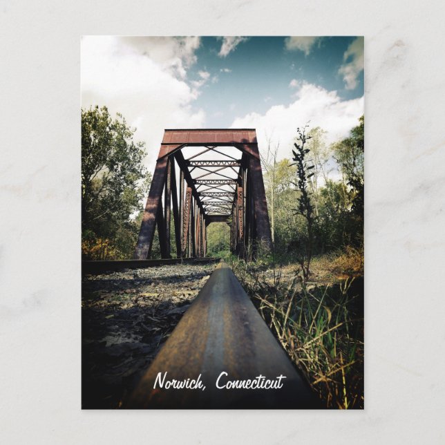 Norwich, Postkarte Connecticut (Vorderseite)