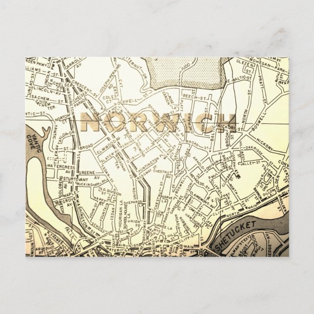 Norwich, TC Carte Vintage (Devant)