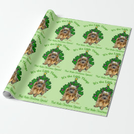 Norwich Terrier Christmas Geschenkpapier