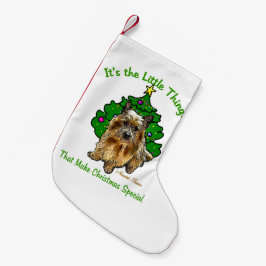 Norwich Terrier Christmas Kleiner Weihnachtsstrumpf