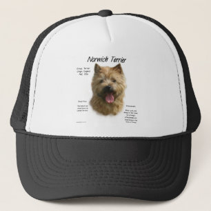 Norwich Terrier History Design Truckerkappe