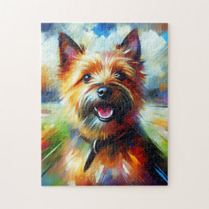 Norwich Terrier Hund Acryl Druck Hunde Liebhaber G