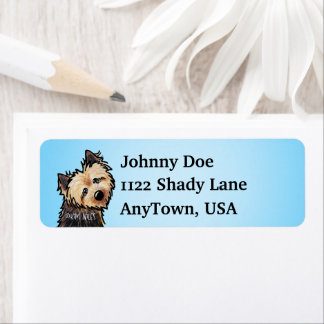 Norwich Terrier KiniArt Étiquettes