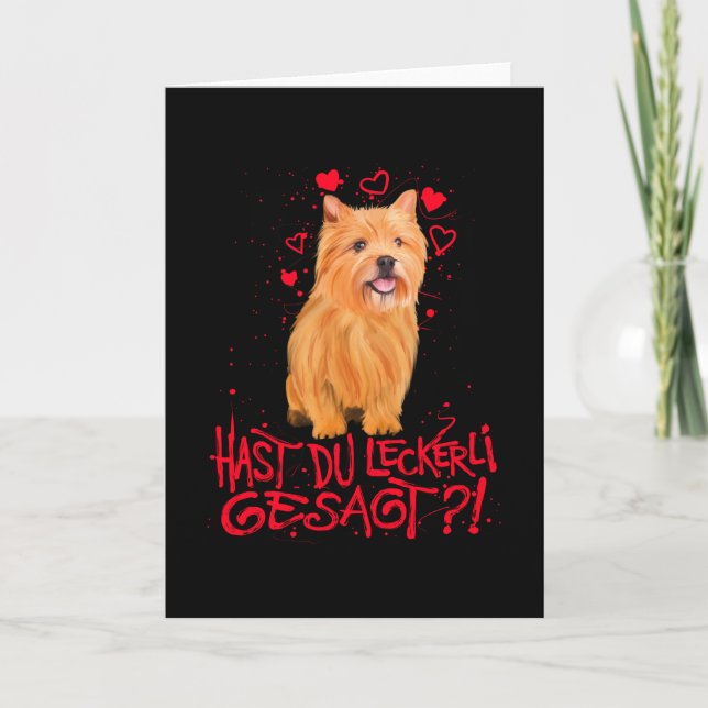 Norwich Terrier Liebe Sprichwort Geschenk Karte (Vorderseite)