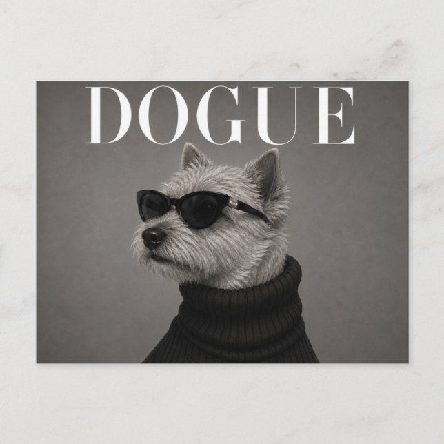 Norwich Terrier Luxus-Moderedaktion Postkarte (Vorderseite)
