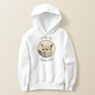 Norwich Terrier Painting - Niedliche Original Dog Hoodie