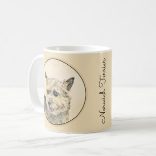 Norwich Terrier Painting - Niedliche Original Dog  Kaffeetasse
