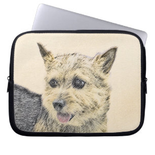 Norwich Terrier Painting - Niedliche Original Dog  Laptopschutzhülle