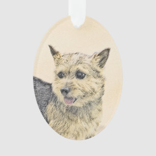 Norwich Terrier Painting - Niedliche Original Dog  Ornament