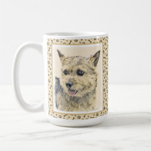 Norwich Terrier Painting - Niedliche Original Hund Kaffeetasse