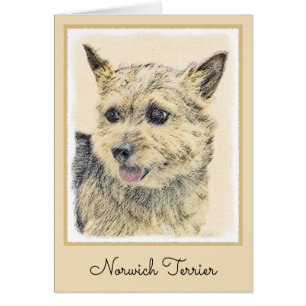 Norwich Terrier Peinture - Cute Original Chien Art
