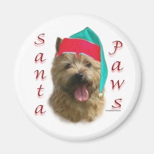 Norwich Terrier Santa Paws Magnet