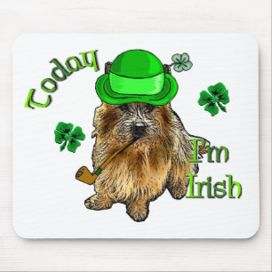 Norwich Terrier St Patricks Mousepad