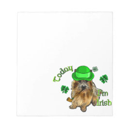 Norwich Terrier St Patricks Notizblock