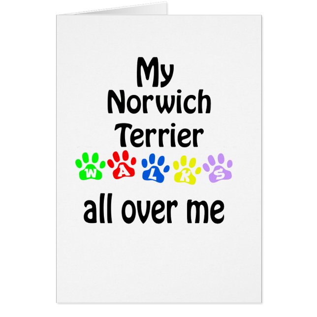 Norwich Terrier Walks Design (Vorne)